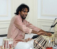 Avirodh Sharma Ramsmooj on the Tabla.
