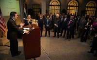 U.S.-India Business Council's reception welcoming their new President Dr. Mukesh Aghi on March 17, 2015.