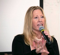 Producer Ms Maureen Castle Tusty during Panel Discussion at 'Premier Screening of 'India Awakes' and Discussion with Film Crew" event at Embassy of India, Washington DC on August 13, 2015.
