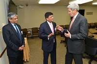 Ambassador Arun K. Singh and Mr. Piyush Goyal, Minister of State (Independent Charge) of Power, Coal and New & Renewable Energy with US Secretary of State Mr. John Kerry on October 20,2015