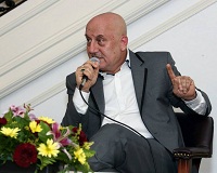 Actor Anupam Kher during the Panel Discussion event 'The Contemporary Scene: The Links Between Indian Theatre and Cinema' , at the Embassy of India, Washington DC on August 20.
