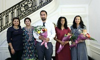 Presentation of bouquets.