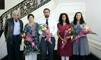 Presentation of bouquets.