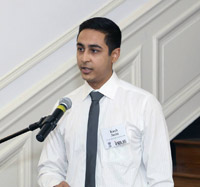 Remarks by Kush Joshi, President, Indian Students Association, George Washington University.