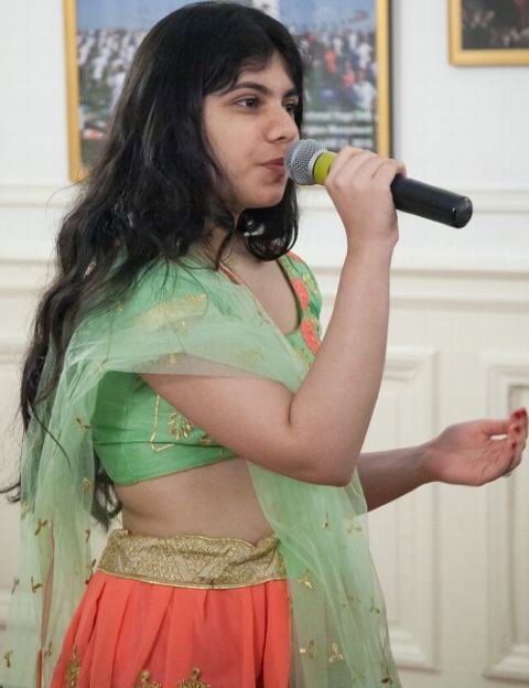 Singing of patriotic songs on the occasion of 69th Republic Day of India on January 26, 2018