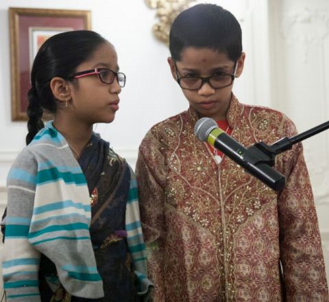 Singing of patriotic songs on the occasion of 69th Republic Day of India on January 26, 2018