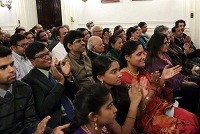 Guests in attendance at 'Raag, Rhythm and Repartee: A Musical Evening of 'Jugalbandi' presented by Embassy of India, Washington DC on April 6.