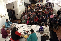 Presentation of 'Raag, Rhythm and Repartee: A Musical Evening of 'Jugalbandi' - A Duet Between Pandit Vishwa Mohan Bhatt (Mohana Veena) and H.N. Bhaskar (Violin) accompanied by Krishna Ramdas (Tabla), Vijay Ganesh (Mridangam) and Sowmiya Narayanan (Ghatam), presented by Embassy of India, Washington DC on April 6.