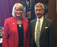 Ambassador Dr. S. Jaishankar meeting with Congresswoman Cynthia Lummis of Wyoming on July 15, 2014.