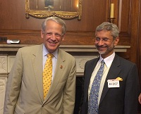 Ambassador Dr. S. Jaishankar meeting with Congressman Steve Israel of New York on July 15, 2014.