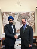 Ambassador Navtej Sarna met with Armed Services Chair Mac Thornberry ; support for strong defence ties and #IndiaUSbonds