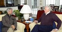 Ambassador Dr. S. Jaishankar meeting with House Minority Whip, Congressman Steny Hoyer of Maryland on March 30, 2014.