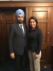 Ambassador Navtej Sarna met with Congresswoman Congresswoman Tulsi Gabbard; strong support to #IndiaUSbonds