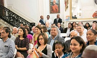 Guests in attendance at the Film Screening and Discussion event "'Awake: The Life of Yoganand' - A Film on the Life of Paramahansa Yogananda", presented by the Embassy of India, Washington DC on June 21, as part of the International Day of Yoga Celebrations.