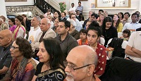 Guests in attendance at the Film Screening and Discussion event "'Awake: The Life of Yoganand' - A Film on the Life of Paramahansa Yogananda", presented by the Embassy of India, Washington DC on June 21, as part of the International Day of Yoga Celebrations.