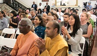 Guests in attendance at the Film Screening and Discussion event "'Awake: The Life of Yoganand' - A Film on the Life of Paramahansa Yogananda", presented by the Embassy of India, Washington DC on June 21, as part of the International Day of Yoga Celebrations.