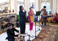 Baiskahi songs performed by Mr. Raj Nijjar (vocal) and Ms. Manjot Kaur (vocal) accompanied by Mr. Adnan Massod on Keyboard, Mr. Shrikant Awalegaonkar on Guitar and Mr. Nabeel Riaz on Tabla, at the 'Baisakhi' celebrations hosted at the Embassy Residence on April 23, 2016.
