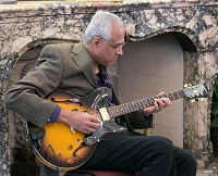 Mr. Shrikant Awalegaonkar playing the Guitar at the 'Baisakhi' celebrations hosted at the Embassy Residence on April 23, 2016.