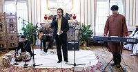 Baiskahi songs performed by Mr. Raj Nijjar (vocal) and Ms. Manjot Kaur (vocal) accompanied by Mr. Adnan Massod on Keyboard, Mr. Shrikant Awalegaonkar on Guitar and Mr. Nabeel Riaz on Tabla, at the 'Baisakhi' celebrations hosted at the Embassy Residence on April 23, 2016.