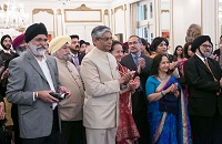 Guests in attendance at the 'Baisakhi' celebrations hosted at the Embassy Residence on April 23, 2016.