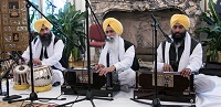 Invocation by Bhai Kirpal Singh of the Sikh Foundation of Virginia, accompanied by Bhai Onkar Singh and Bhai Karam Singh, at the 'Baisakhi' celebrations hosted at the Embassy Residence on April 23, 2016.