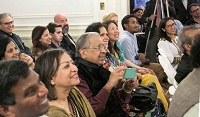 Guests in attendance at the cultural event "'Bhairavi Beatbox' - Hindustani Music Meets Hip Hop", presented by Embassy of India, Washington DC on May 20.