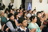 Guests in attendance at the cultural event "'Bhairavi Beatbox' - Hindustani Music Meets Hip Hop", presented by Embassy of India, Washington DC on May 20.