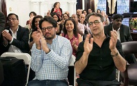 Guests in attendance at the cultural event "'Bhairavi Beatbox' - Hindustani Music Meets Hip Hop", presented by Embassy of India, Washington DC on May 20.