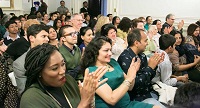 Guests in attendance at the cultural event "'Bhairavi Beatbox' - Hindustani Music Meets Hip Hop", presented by Embassy of India, Washington DC on May 20.
