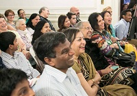Guests in attendance at the cultural event "'Bhairavi Beatbox' - Hindustani Music Meets Hip Hop", presented by Embassy of India, Washington DC on May 20.