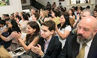 Guests in attendance at the cultural event "'Bhairavi Beatbox' - Hindustani Music Meets Hip Hop", presented by Embassy of India, Washington DC on May 20.