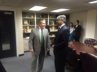 Ambassador Arun K. Singh with Speaker of Alabama House of Representatives Mike Hubbard