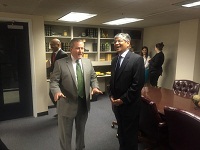Ambassador Arun K. Singh with Speaker of Alabama House of Representatives Mike Hubbard