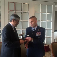 Ambassador Arun K. Singh with Lieutenant General Steven L. Kwast, Commander & President of Air University, Maxwell Air Force Base, Alabama