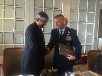 Ambassador Arun K. Singh with Lieutenant General Steven L. Kwast, Commander & President of Air University, Maxwell Air Force Base, Alabama