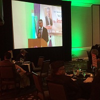 Ambassador Arun K. Singh addressing the Indo-American community of Georgia at a reception held in his honour in Atlanta, Ga February 24, 2016