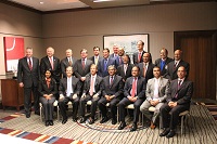 Ambassador Arun K. Singh with a group of CEOs and Business leaders from Birmingham Business Alliance, Alabama on 22 February 2016.