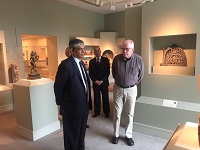 Ambassador Arun K. Singh at the Indian Gallery at the Birmingham Museum of Art.