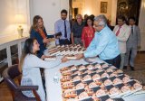 Book signing by the Author Sandhya Menon at the Book Reading event titled "When Dimple Met Rishi" hosted at the Embassy on September 1, 2017.