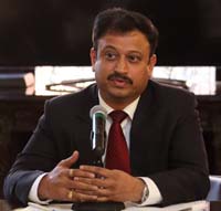 Counsellor (Economic), Mr. Nilkanth Avhad briefing Students of Carey Business School, Johns Hopkins University before their visit to India, at Embassy of India on October 19, 2016