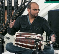 Ganesh Jagtap on Dholak and Dhol during presentation of 'Chhalla: Life , Love & Lyrics - An Evening of Punjabi Music' by Embassy of India, Washington DC on January 29.