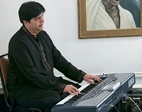 Adnan Masood on Keyboard during presentation of 'Chhalla: Life , Love & Lyrics - An Evening of Punjabi Music' by Embassy of India, Washington DC on January 29.