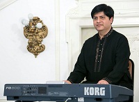 Adnan Masood on Keyboard during presentation of 'Chhalla: Life , Love & Lyrics - An Evening of Punjabi Music' by Embassy of India, Washington DC on January 29.