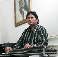 Ustad Bashir Khan on Banjo during presentation of 'Chhalla: Life , Love & Lyrics - An Evening of Punjabi Music' by Embassy of India, Washington DC on January 29.