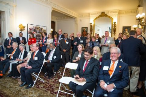 Guests in attendance at the reception for the members of the Clemson University Alumni at the Embassy of India, Washington, DC, on Wednesday, November 1, 2017.