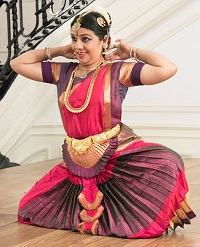 Suma Aithal performing during the "'Dancing Desire': Shades of Love in Classical Dance" presented by Embassy of India, Washington DC on May 6, 2016.