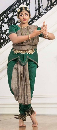 Shreya Navile performing during the "'Dancing Desire': Shades of Love in Classical Dance" presented by Embassy of India, Washington DC on May 6, 2016.