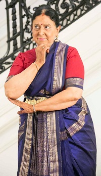 Dr. Lalitha Srinivasan performing during the "'Dancing Desire': Shades of Love in Classical Dance" presented by Embassy of India, Washington DC on May 6, 2016.