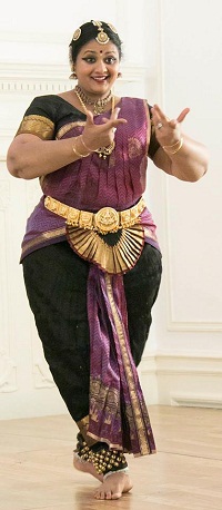 Deepti Mukund Navile performing during the "'Dancing Desire': Shades of Love in Classical Dance" presented by Embassy of India, Washington DC on May 6, 2016.