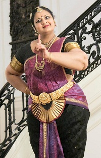 Deepti Mukund Navile performing during the "'Dancing Desire': Shades of Love in Classical Dance" presented by Embassy of India, Washington DC on May 6, 2016.